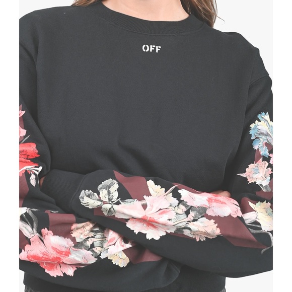 Off white floral authentic sweatshirt - Picture 4 of 4